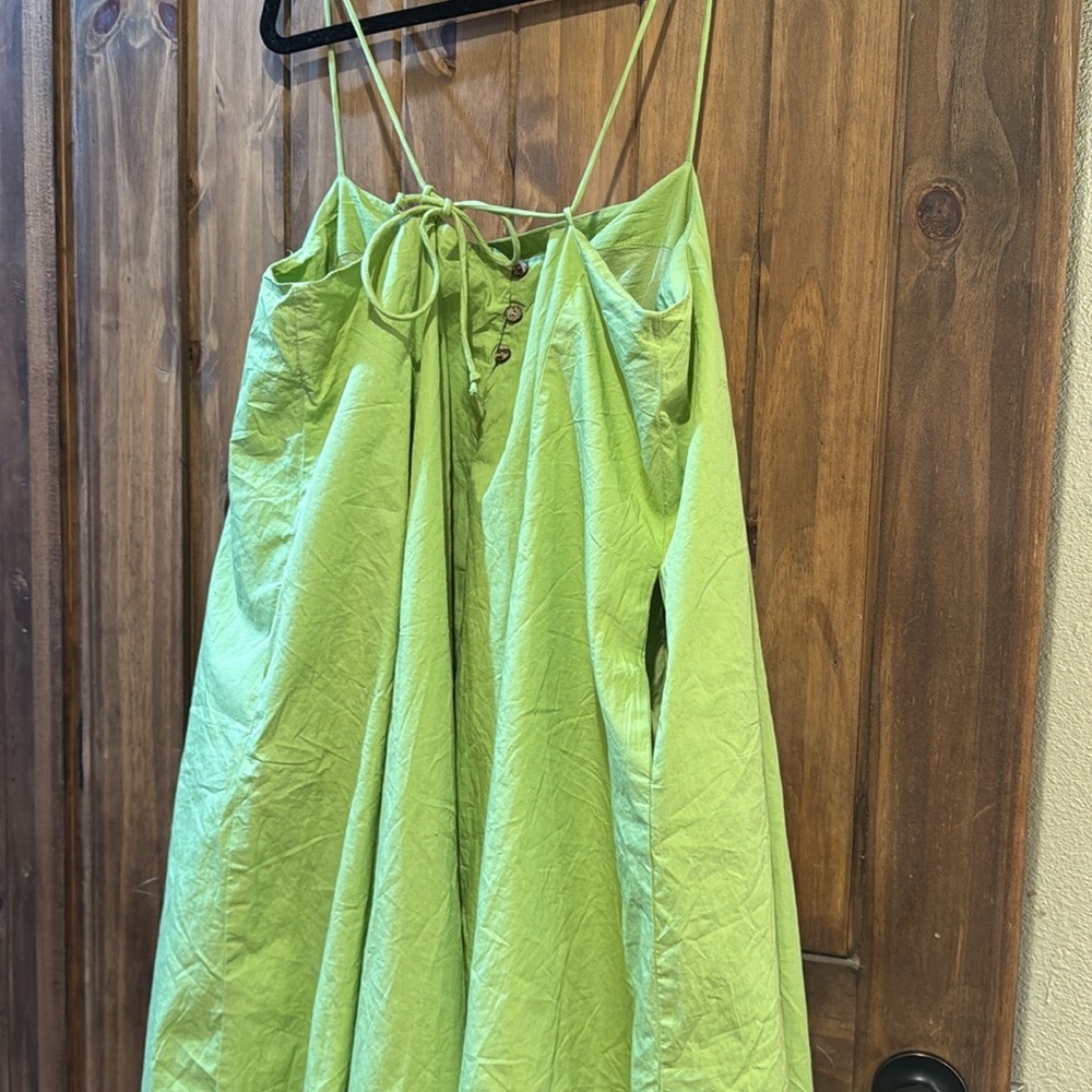 Free people Midi dress in celery juice